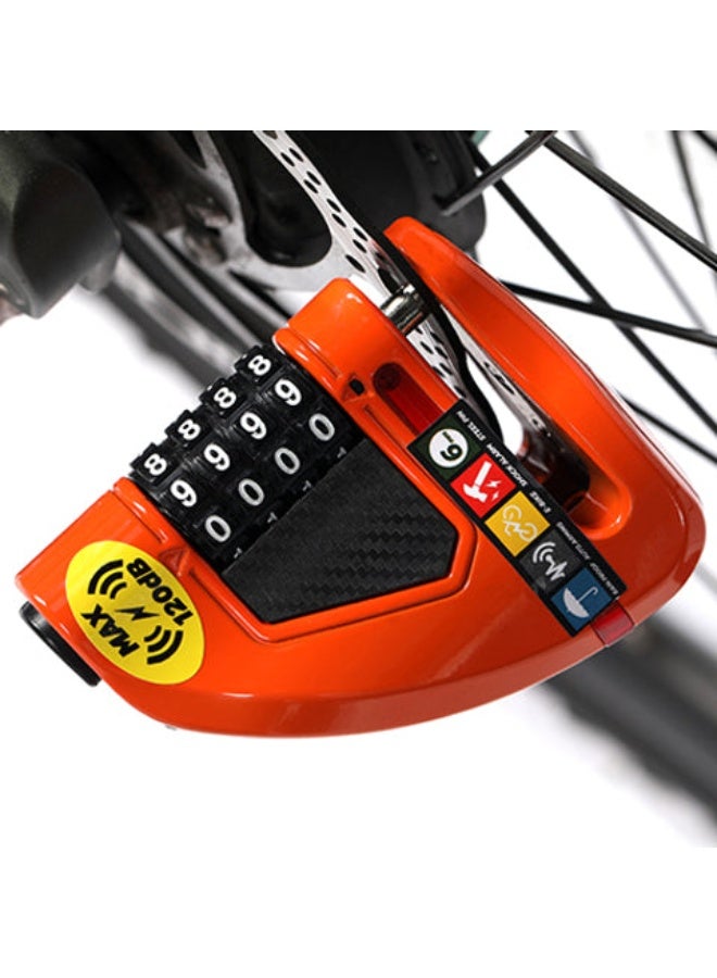 Ulac Air Alarm Combo 120dB Disc Lock Orange - Image 2