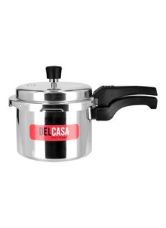 DELCASA Aluminium Durable Design Dishwasher Safe And Gas Stove Compatible High Quality Pressure Cooker 3Liters  - Image 2