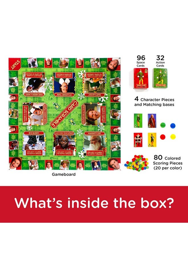 Aquarius AQUARIUS Elf Card Scramble Board Game - Fun Family Christmas Party Game for Kids, Teens & Adults - Entertaining Game Night Gift - Officially Licensed Elf the Movie Merchandise - Image 3