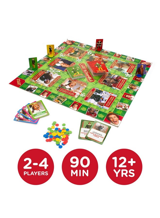 Aquarius AQUARIUS Elf Card Scramble Board Game - Fun Family Christmas Party Game for Kids, Teens & Adults - Entertaining Game Night Gift - Officially Licensed Elf the Movie Merchandise - Image 2