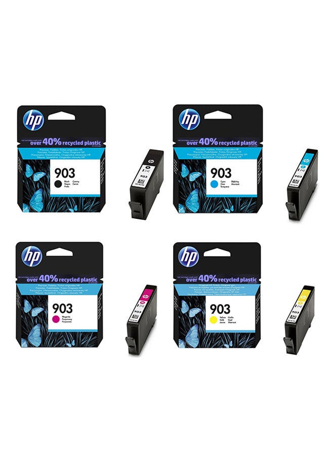 HP مجموعة خراطيش حبر 903 مكونة من 4 قطع متعدد الألوان - Image 1