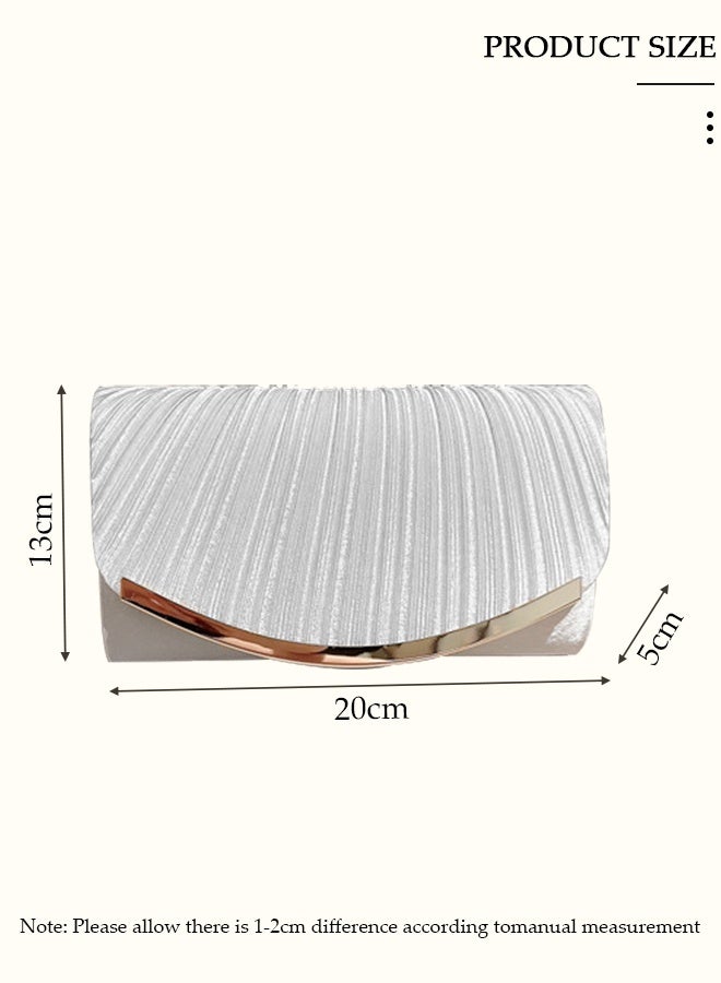 DUNISO Womens Clutch Bag, Sparkly Evening Clutch Purse, Champagne Shoulder Bag with Removable Chain, Crossbody Envelope Bag for Formal Dress Bride Wedding Prom Party - Image 2