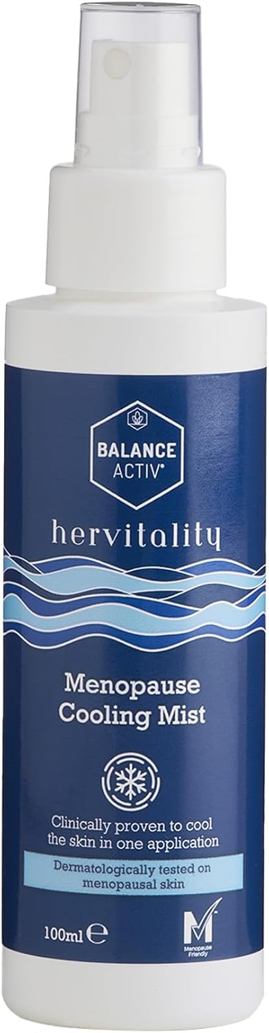 Balance Activ HerVitality Menopause Cooling Face Mist Clinically Proven to Cool Skin Soothes and Hydrates Dry Itchy Menopausal Skin 100 ml 1 Pack