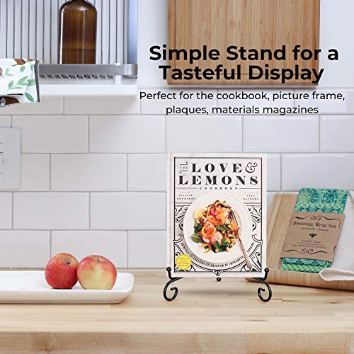 TRLife TR-LIFE Plate Stands for Display - 8 Inch Plate Holder Display Stand + Metal Easel Stand for Picture Frame, Decorative Plates, Book, Photo, Collectibles (2 Pack) - Image 4