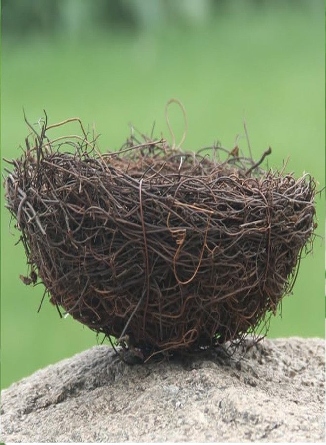 Kryoflare Birds Nest Easter Rattan Nest Decorating, Artificial Natural Bird Nest Kit for Easter Crafts Home Garden Decor Wedding Party Decor Easter Decor - Image 3