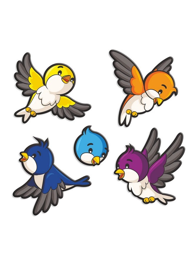 Artvibes Colorful Sparrows Wall And Door Hanging Ornaments for Home | Office | Living Room | Gift | Decorative Items For Home Wall | Front Door Hanging | Entry Wall Decoration (WH_5211N), Set of 2 - Image 4