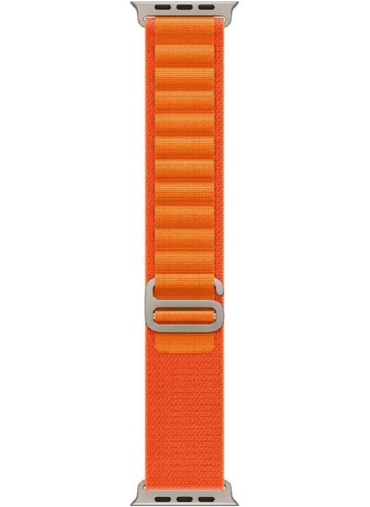 Bastec The New BC ULTRA Smart Watch The Eighth Series With A Full Screen Works With The Android And IOS System Supports GPS And NFC With An Additional Bracelet Size 49 mm / 2.1 Inch - White/ Orange  Color  - Image 5