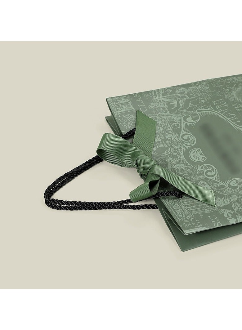 بي إيان أكياس الهدايا الفاخرة الخضراء الداكنة - أكياس حمل اليد الممتازة للمجوهرات ومستحضرات التجميل والملابس مع إغلاق الشريط الأنيق (20 قطعة) - Image 3