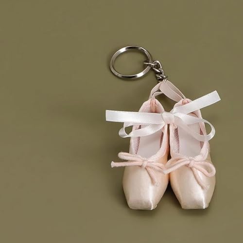 Haoyull Fashion Ballet Shoes Charm Keychain Haning Ornament Keyring Lovely Pendants Decoration for Purse Bag Backpack Handbag - Image 3