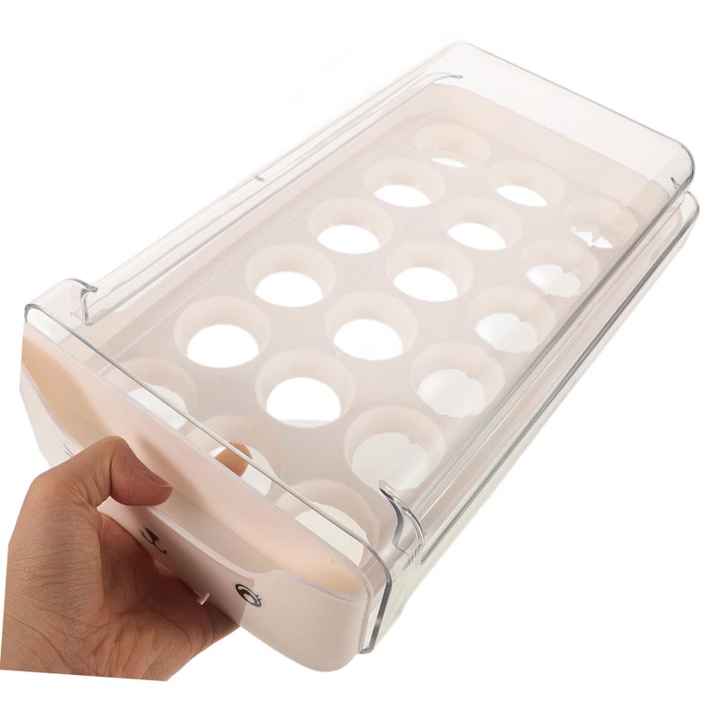 Stackable Egg Holder Storage Box For Refrigerator And Countertop White 32 50X18 30X8 90CM - Image 3