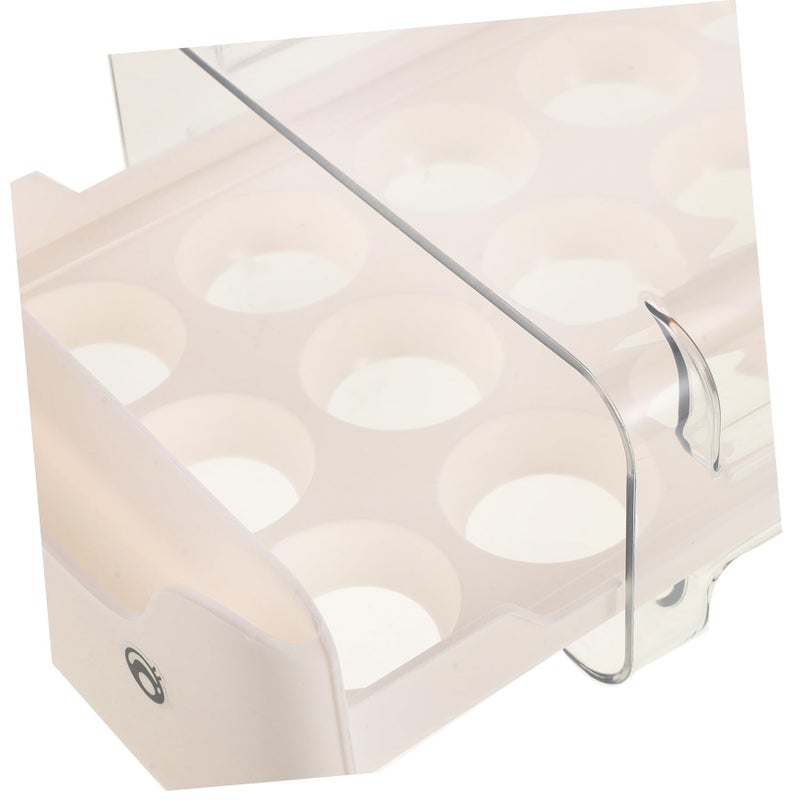 Stackable Egg Holder Storage Box For Refrigerator And Countertop White 32 50X18 30X8 90CM - Image 4