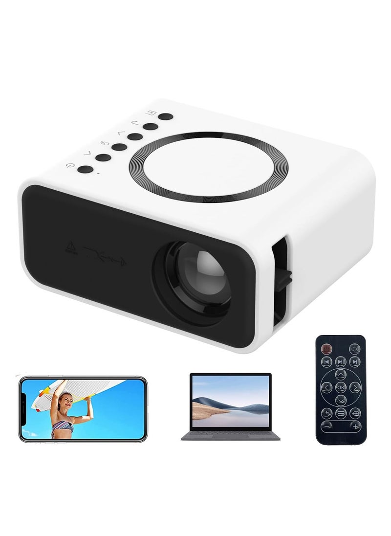 XICEN - Portable Mini Projector with WIFI, Remote Controller and Built-in Speaker, HD Outdoor Projector Compatible with Phone/iOS/Android/Tablet/Laptop/TV Stick/HDMI - Image 1