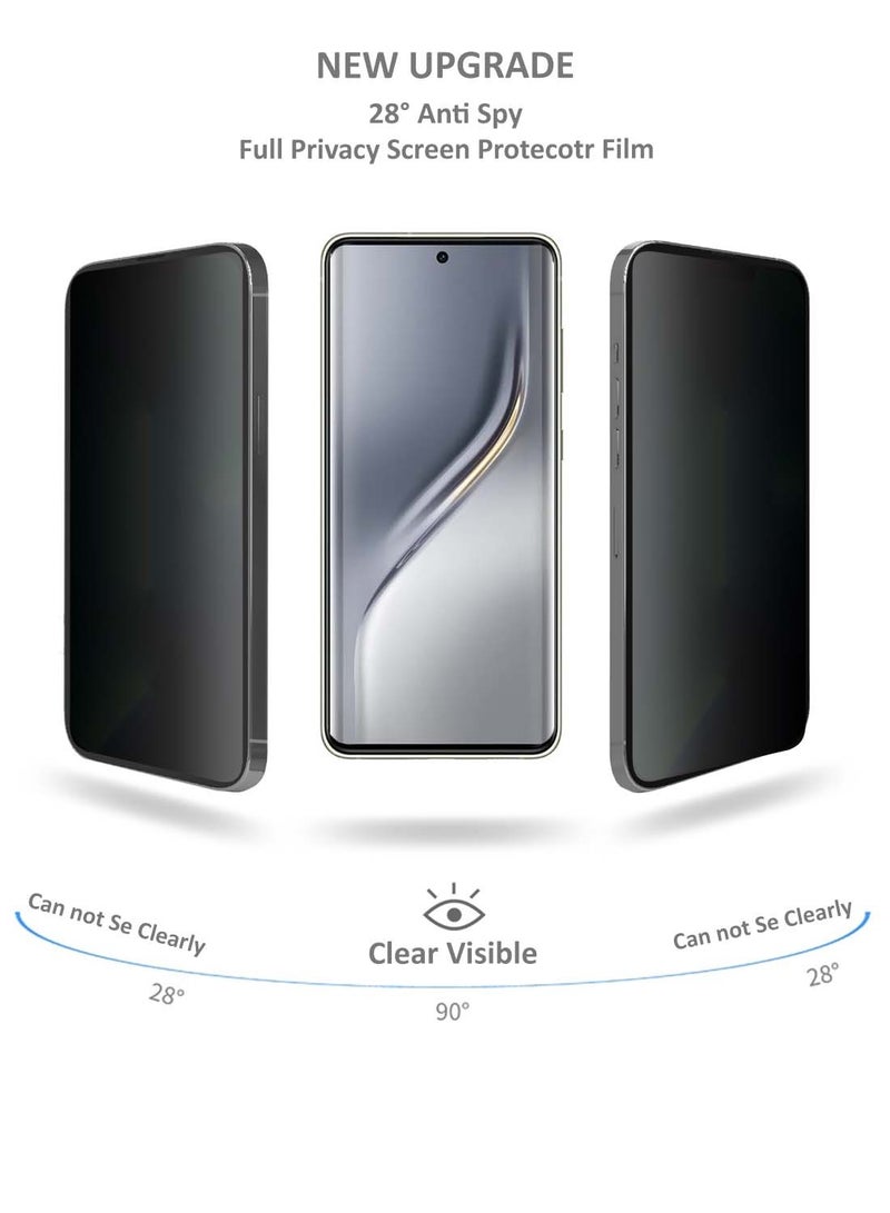 Wtech Tecno Camon 40 Pro 5G 2025 Premium Hydrogel Anti Spy / Anti Privacy Film Thin and Flexible Screen Protector (MSHFMP) - Clear - Image 5