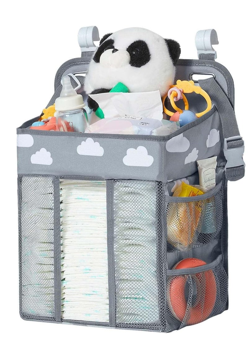 Cool Baby COOLBABY Baby Diaper Storage Bag multi-functional Large Capacity Bedside Hanging Storage Cute Casual - Image 1