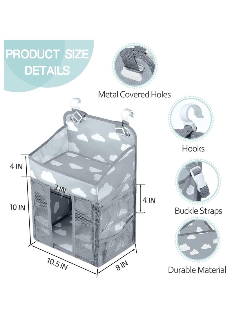 Cool Baby COOLBABY Baby Diaper Storage Bag multi-functional Large Capacity Bedside Hanging Storage Cute Casual - Image 2