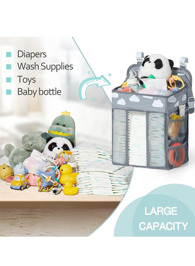 Cool Baby COOLBABY Baby Diaper Storage Bag multi-functional Large Capacity Bedside Hanging Storage Cute Casual - Image 3