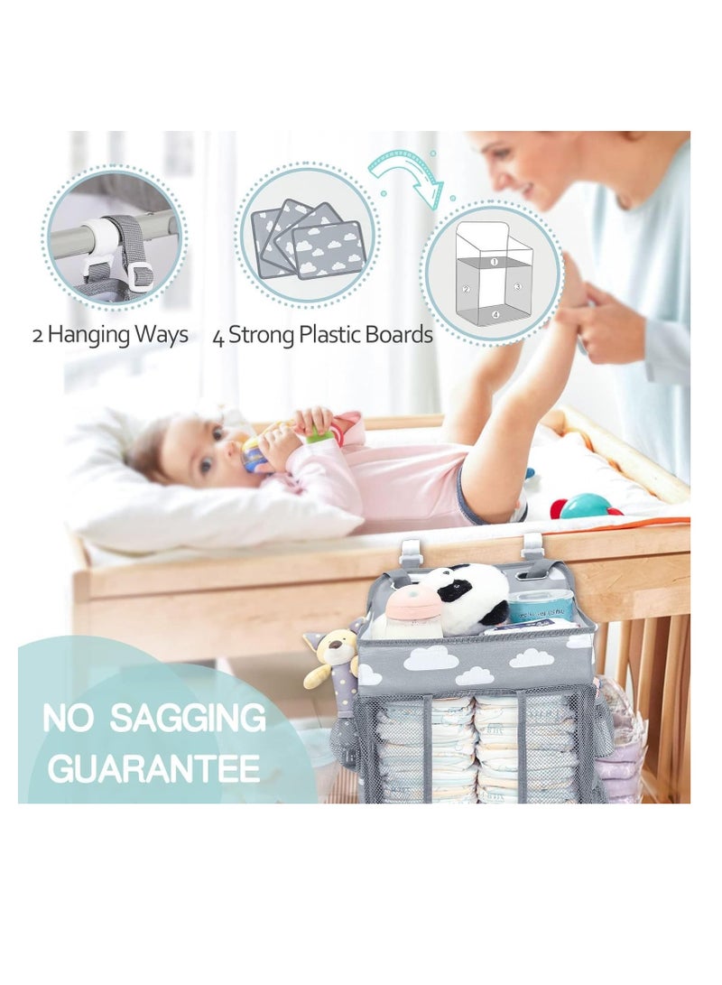 Cool Baby COOLBABY Baby Diaper Storage Bag multi-functional Large Capacity Bedside Hanging Storage Cute Casual - Image 4
