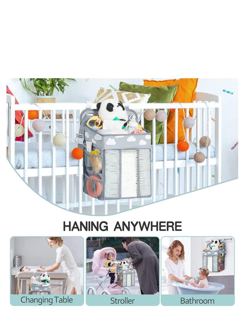 Cool Baby COOLBABY Baby Diaper Storage Bag multi-functional Large Capacity Bedside Hanging Storage Cute Casual - Image 5