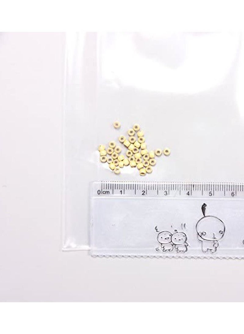 Estelle Silicone Nano Ring 1000Pcs Per Bottle Nano Ring Beads Micro Links Hair Extension Bleach Blonde  - Image 3