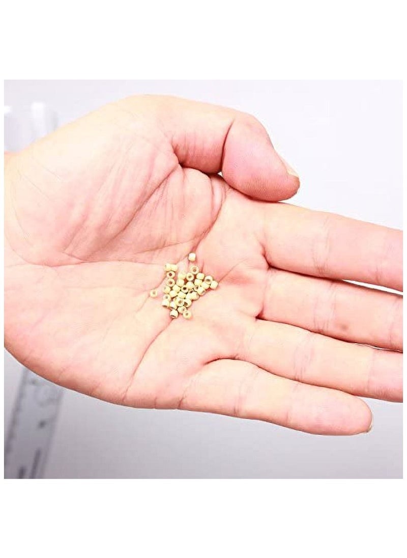 Estelle Silicone Nano Ring 1000Pcs Per Bottle Nano Ring Beads Micro Links Hair Extension Bleach Blonde  - Image 4