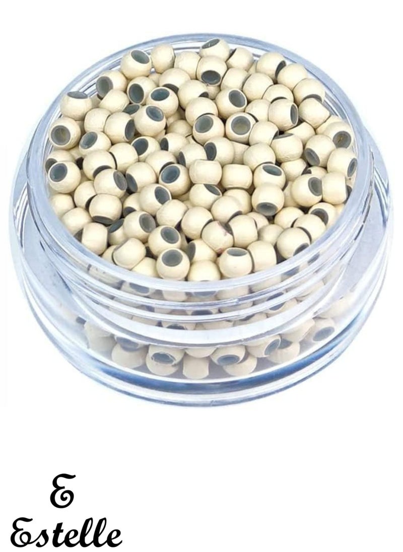 Estelle Silicone Nano Ring 1000Pcs Per Bottle Nano Ring Beads Micro Links Hair Extension Bleach Blonde  - Image 1