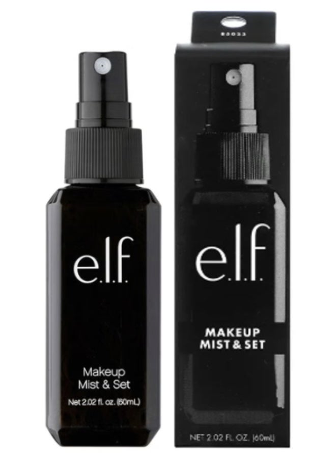 إلف بخاخ تثبيت المكياج من إي.إل.إف. - صغير الحجم، خفيف الوزن، يدوم طويلاً، مناسب للاستخدام طوال اليوم، ينعش، يرطب، يلطف، غني بالألوفيرا والشاي الأخضر والخيار، 2.02 أونصة سائلة - Image 1