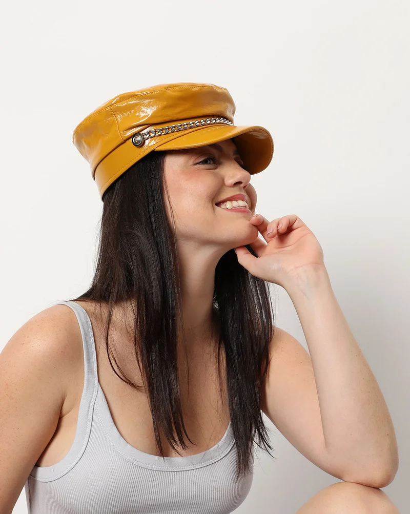 صوص هاوت Solid Yellow Beret Cap