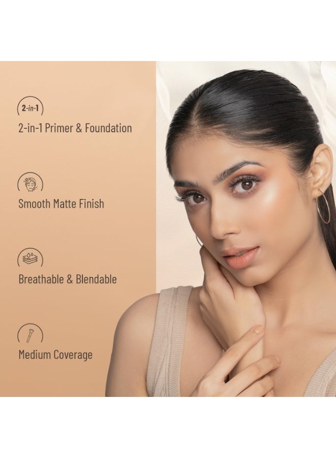 SWISS BEAUTY Primer Foundation Weightless Smooth & Velvet Touch, Face MakeUp, White Ivory, 30ml - Image 4