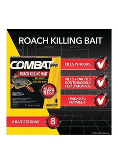 Combat Combat 41913 Source Kill Large Roach Killing System Child-Resistant Disc 8/Box 