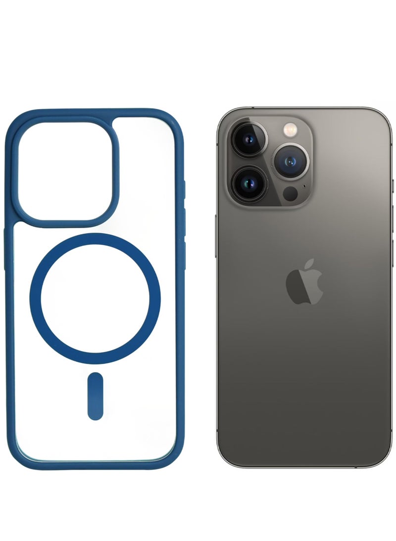 أزتك حافظة مغناطيسية لجهاز iPhone 16 Pro متوافقة مع MagSafe، خلفية مطفية شفافة، عدسة كاميرا محمية بالكامل، غطاء هاتف نحيف مضاد للصدمات، واقي خدوش، ظهر مقاوم للخدش لبصمة أبل - Image 1