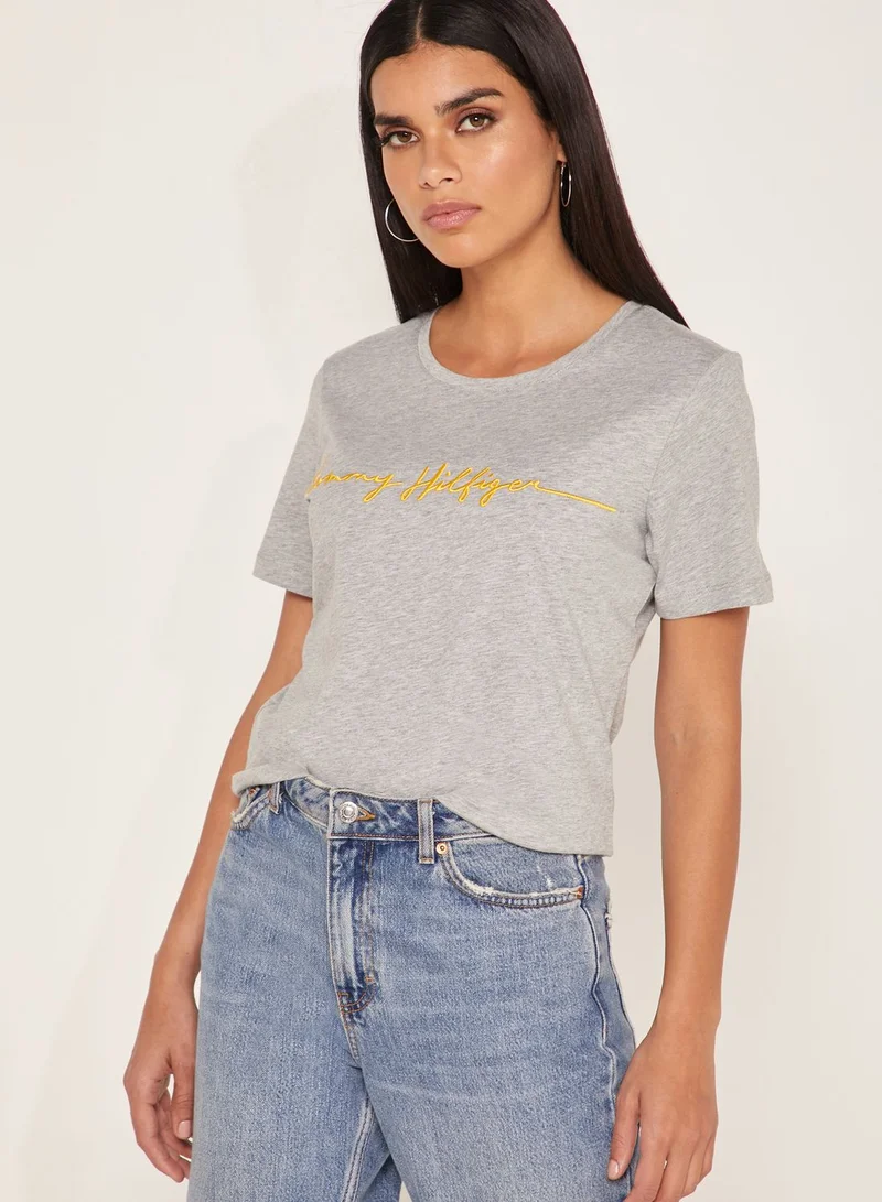 TOMMY HILFIGER Annie Crew Neck Logo T-Shirt