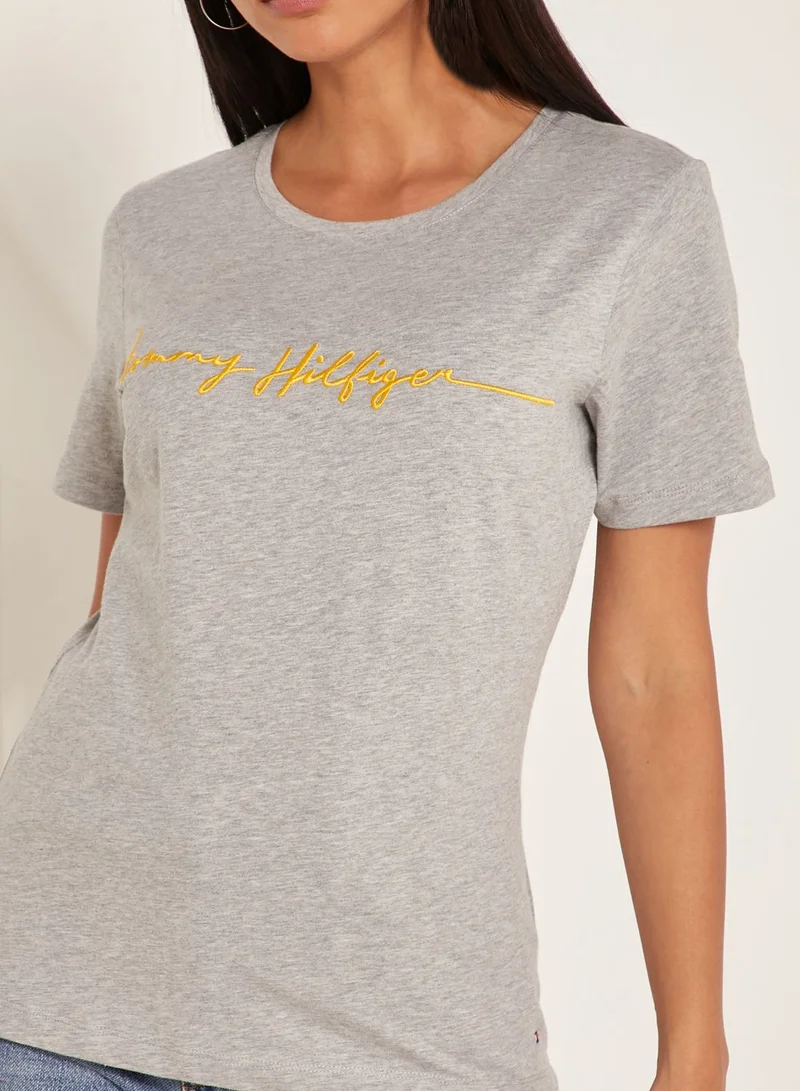 TOMMY HILFIGER Annie Crew Neck Logo T-Shirt