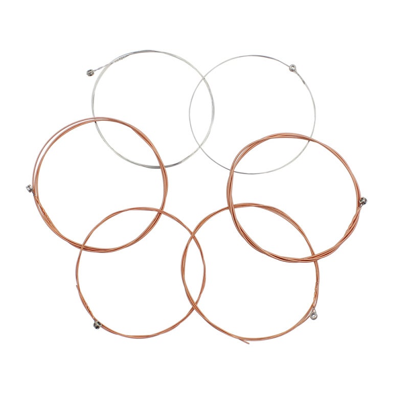Acoustic Guitar Strings 6-Pack Steel Core Stainless Steel Set - Phosphor Bronze Wound with Bright Rich Tone High Gloss for Acoustic Guitar Lovers