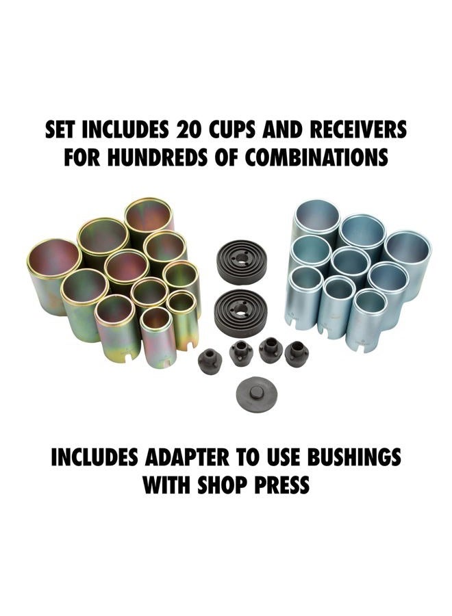 OEMTOOLS 27212 Manual Bushing Installation and Removal Tool Set, Bushing Removal Tool, Bearing Press Kit, Bushing Tool Kit, Tool Kit Push Pull Bushing - Image 2