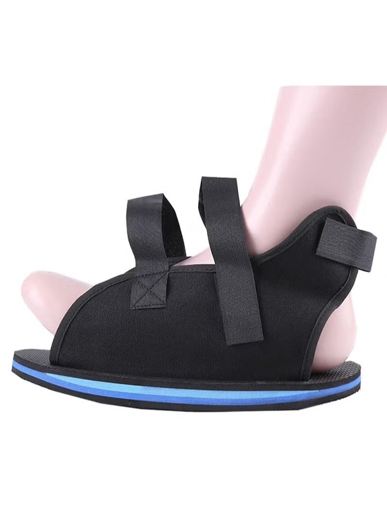 حذاء طبي من الجبس لدعم القدم بعد الكسور، حذاء احترافي من الجبس قابل للتهوية، خفيف الوزن وقابل للتعديل، مناسب للرجال والنساء - أسود - Image 2