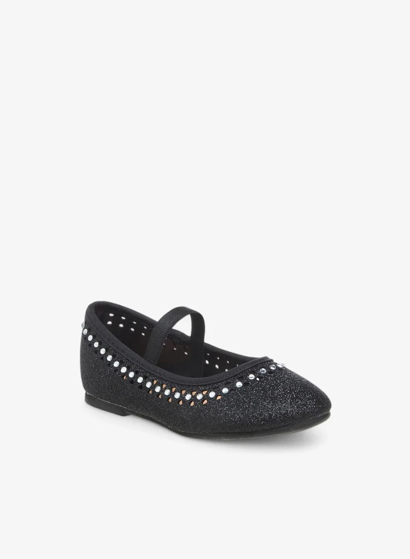 Flora Bella By Shoexpress Flora Bella Embellished Ballerina Shoes With Elastic Closure