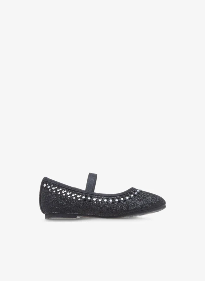 Flora Bella By Shoexpress Flora Bella Embellished Ballerina Shoes With Elastic Closure