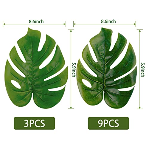 Toopify 19" Large Fake Plants Artificial Palm Tree in Pot for Indoor and Outdoor Home Office Decor - Image 3