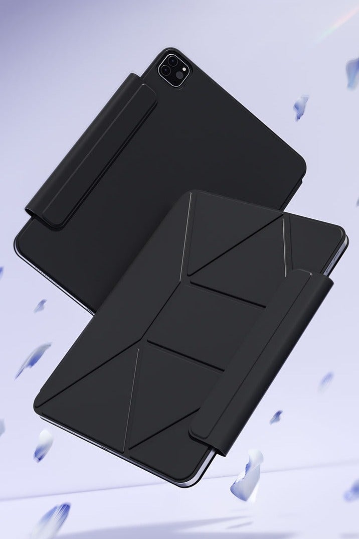 عام غطاء آيباد (A16) للجيلين 11 و10 (2025/2022)، مع حامل مفصلي قابل للتعديل، وحامل قابل للتعديل مع حامل قلم مغناطيسي قابل للإزالة، وإيقاظ/نوم تلقائي، ويمكن استخدامه لجهازين. - Image 2