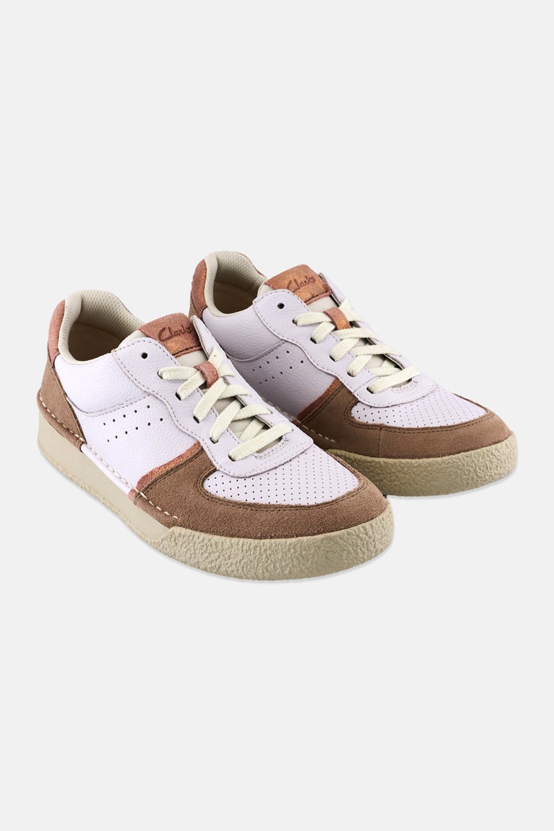 clarks Women Standard Craft Cup Court Lace Up Shoes, Light Purple - Image 1