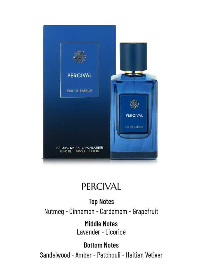 ديفينا عطر ديفينا بيرسيفال للرجال، ١٠٠ مل، أو دو برفيوم | عطور رجالية جريئة تدوم طويلًا | هدية مثالية للعطور الرجالية - Image 2
