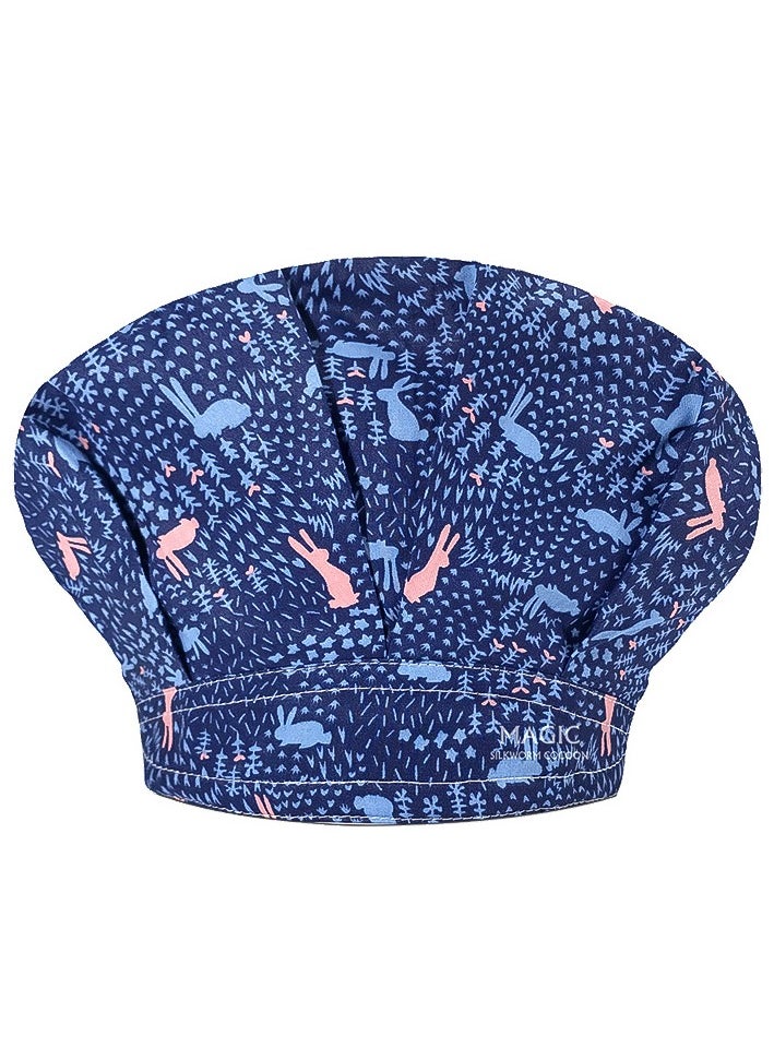KUYING Printed Small Animal Cute Nurse Hat All Cotton Medical Work Fluffy Hat 