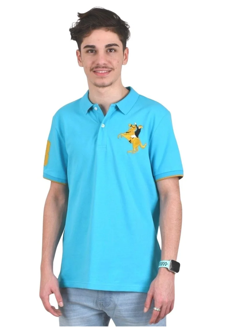 جيوردانو Men's Napoleon Polo - Scuba Blue