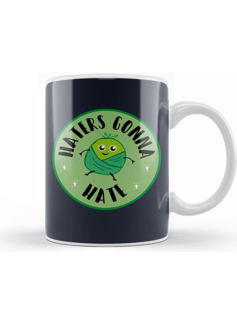 Baskı Dükkanı - Print Shop Christmas Brussels Sprouts Haters Gonna Hate Mug Porcelain - Image 1