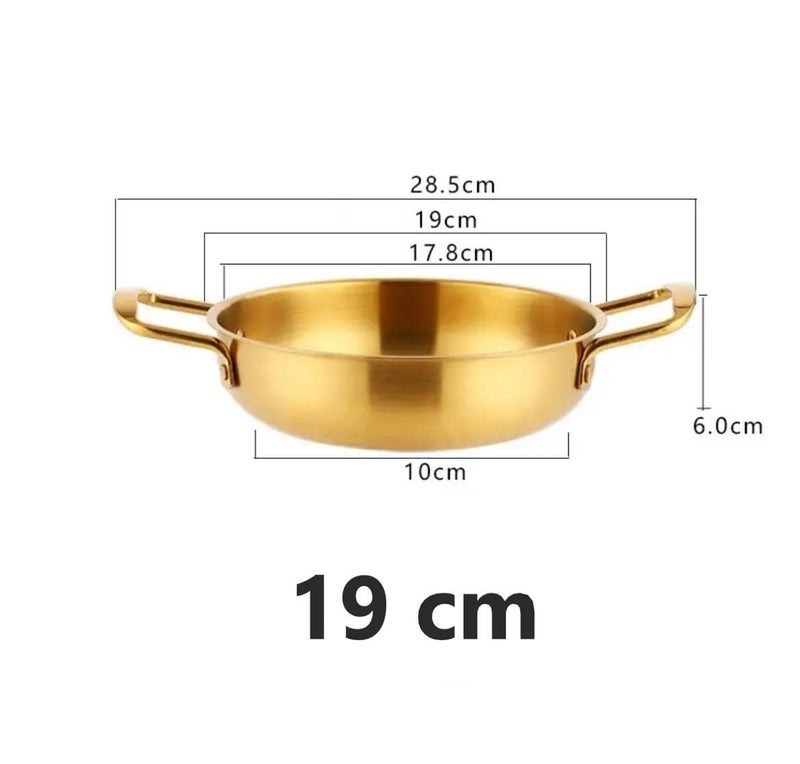 Stainless Steel Spanish Seafood Skillet, Storage Bowl Non-Stick Lobster Pan Seafood Kitchen Tools (19cm) - Image 2