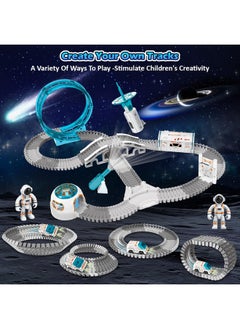 205 Pcs Track Toys, Create A Space For Boys Girls 3 4 5 6 7 9 Year, Diy Race Car Bendable Flexible Playset With Projector & 2Pcs Astronaut, Space Train Set Stem Educational Birthday Easter Gifts - pzsku/Z3DDFB681576442C1D688Z/45/_/1732786176/1fcd8bd8-942b-4ef1-a226-45d4f9474c96