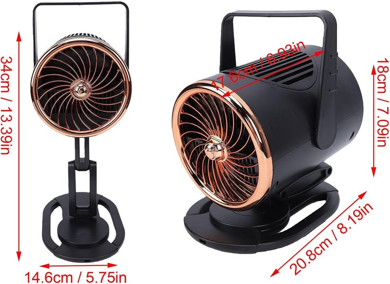 TOPINCN Desktop Range Hood, 3 Speed High Suction Foldable Exhaust Fan with Charcoal Filter, Portable Smoke Absorber for Indoor BBQ Hotpot Camping Table Cooking - Image 2