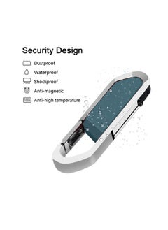 Generic USB Flash Drive, Portable Metal Thumb Drive with Keychain, USB 2.0 Flash Drive Memory Stick, Convenient and Fast Pen Thumb U Disk for External Data Storage, (1pc 128GB Blue)  - Image 2