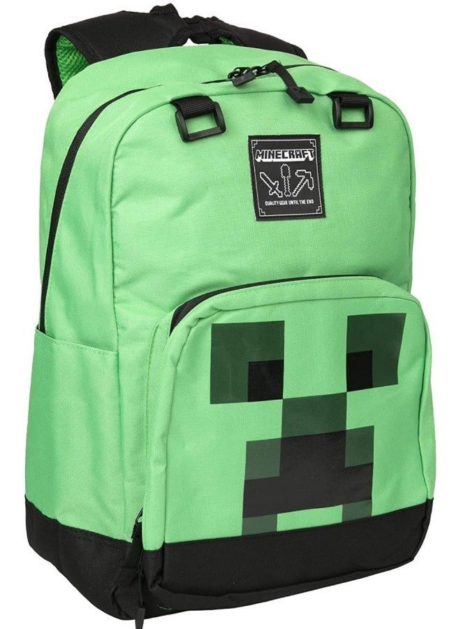 ماين كرافت حقيبة ظهر كريبر من ماينكرافت مع أسلحة معول الماس، حقيبة ظهر للطلاب باسم كريبر