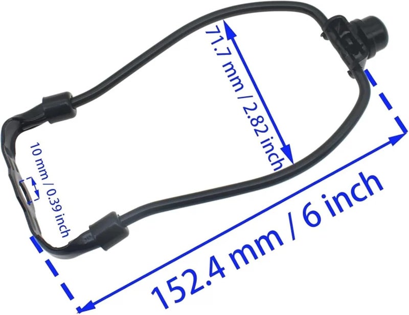 1 Set Lamp Harp Holder 6 Inch Shade Heavy Duty Bracket with Light Base and Solid Fini - Image 2